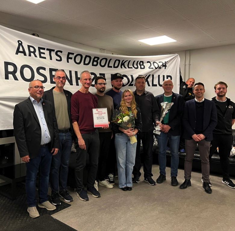 Rosenhøj Boldklub "Årets Fodboldklub" hos DBU Sjælland