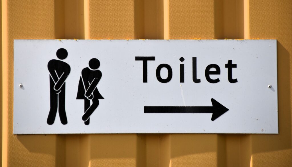 Toilet skilt - mand dame